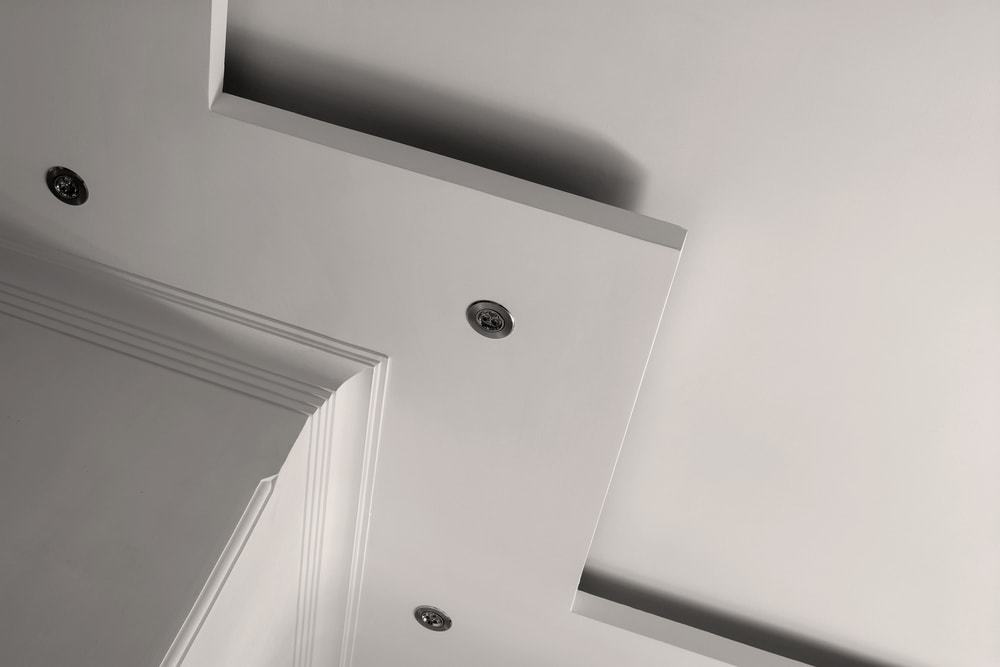 Elegant ceiling with inset LED lights and clean lines, ideal for modern home interiors in Australia.