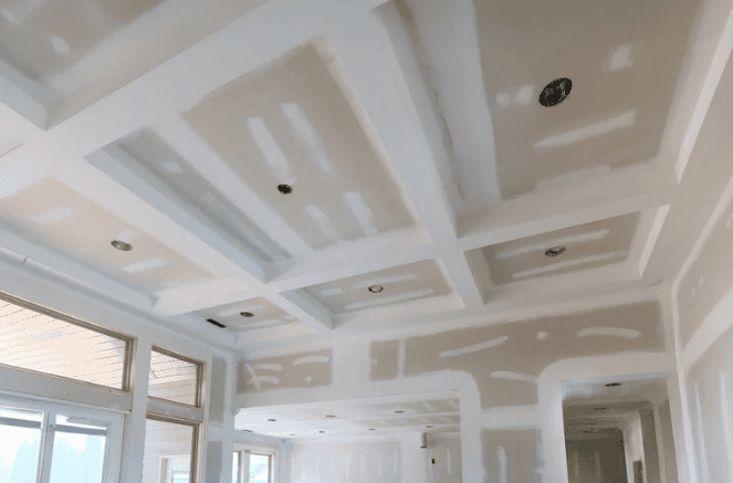 Highly detailed ceiling with recessed lighting for modern interiors in Australia.